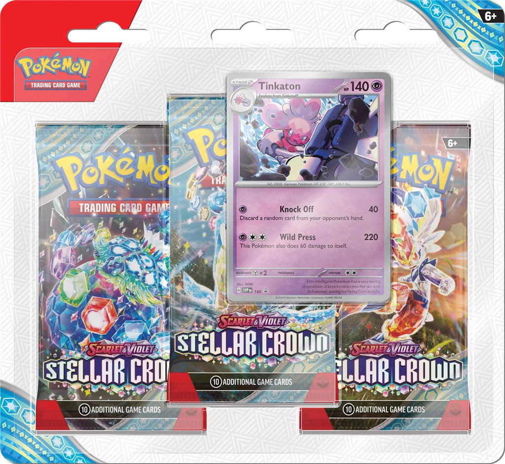 Pokemon Stellar Crown 3-Pack Booster