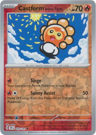 Castform #020 Reverse Holo