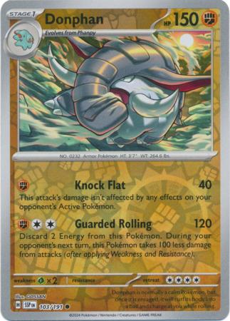 Donphan #103 Reverse Holo
